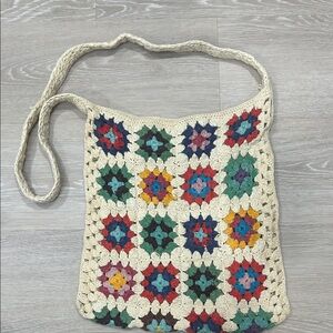 Urban Outfitters Crochet Multicolor Shoulder Bag